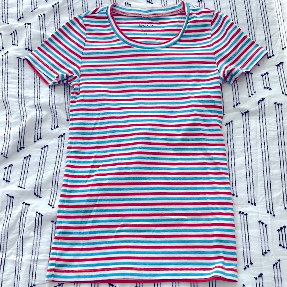 JCREW XS striped tee